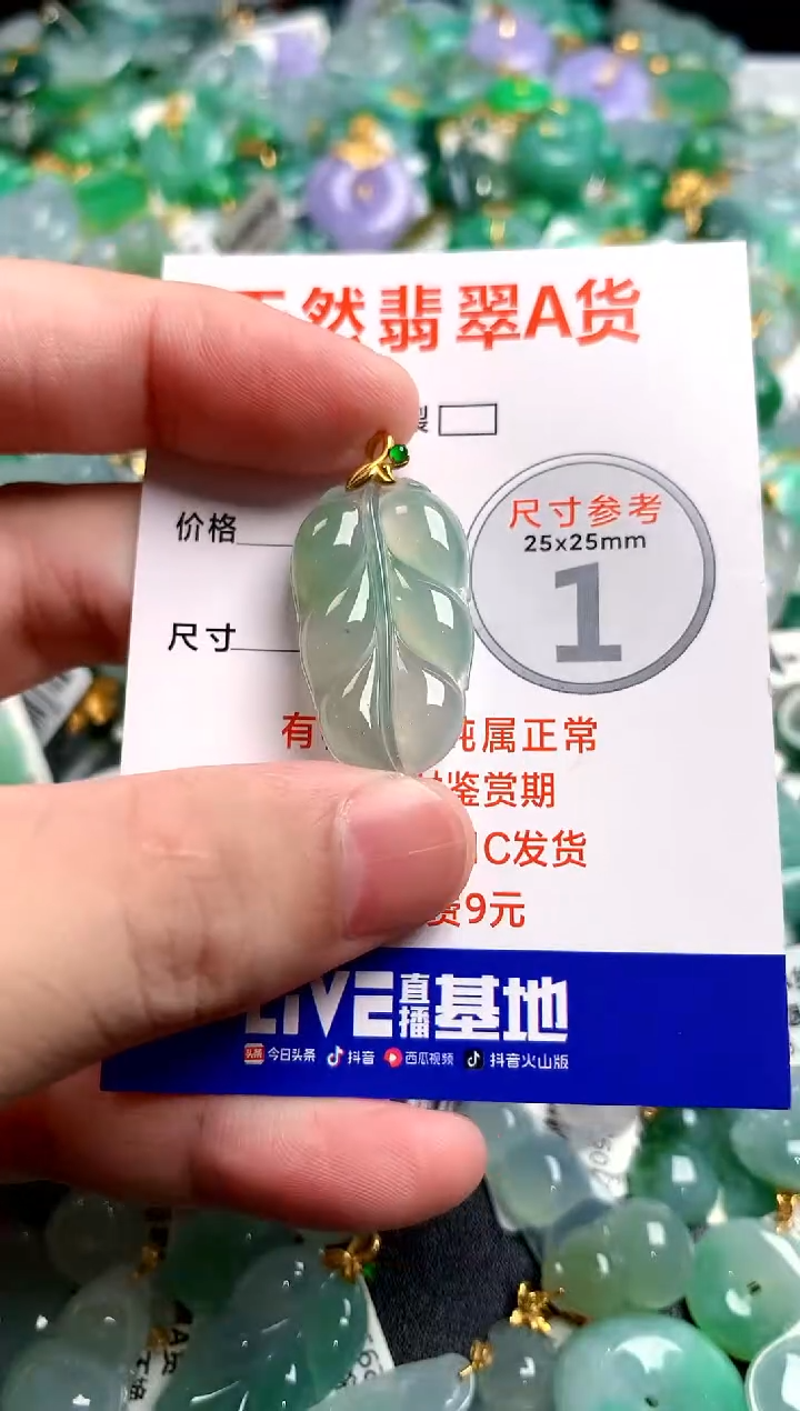 翡翠18K金镶嵌颈饰0331903512