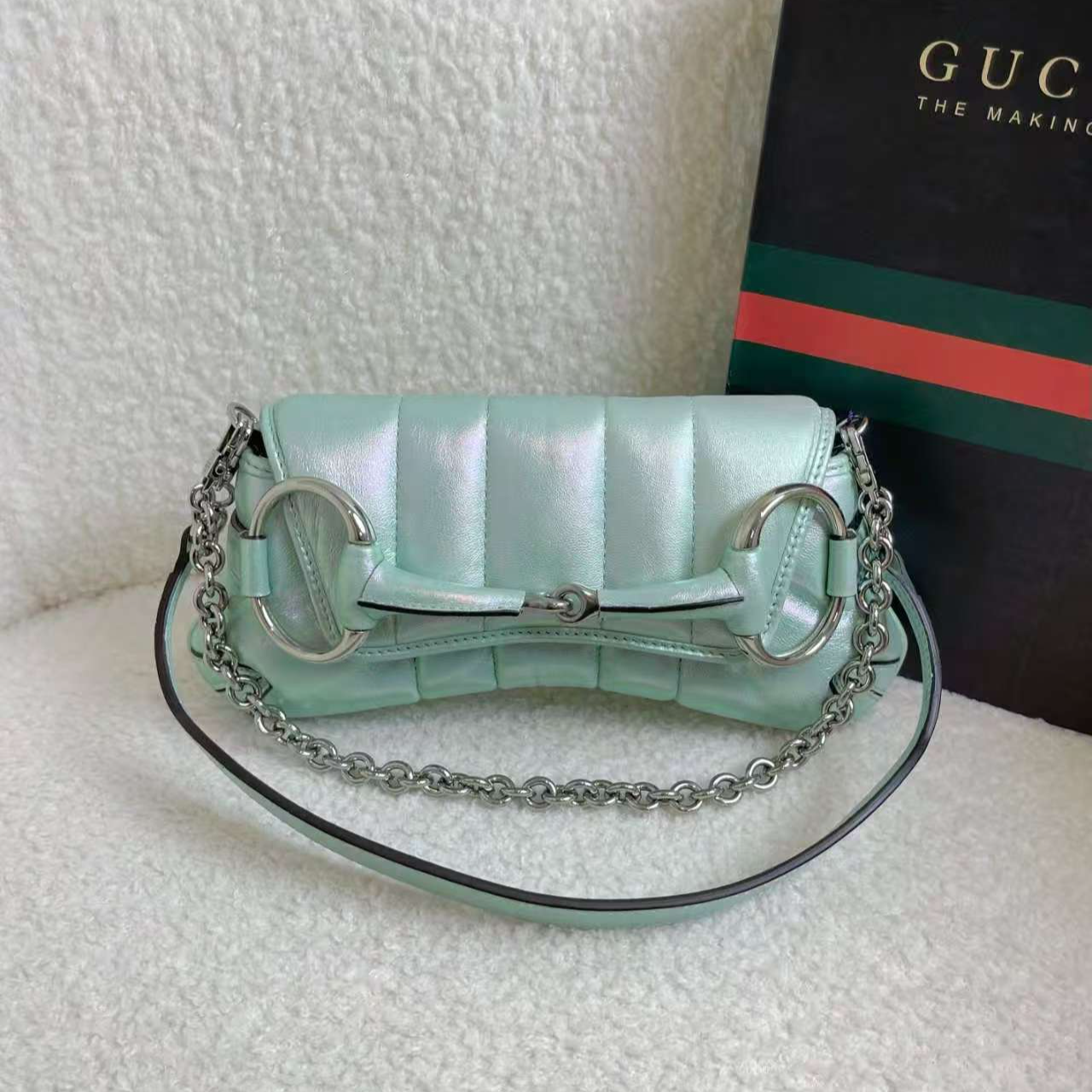 99新 GUCCI/古驰 chain系列人鱼姬绿小号/59916308/12期/代卖服务