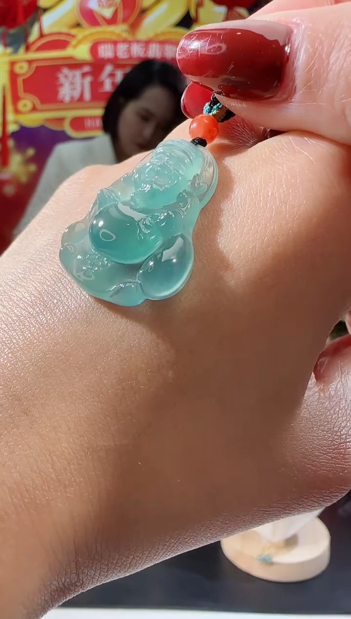 【闪购商品】翡翠吊坠(不含链)未镶嵌财神多样性发一