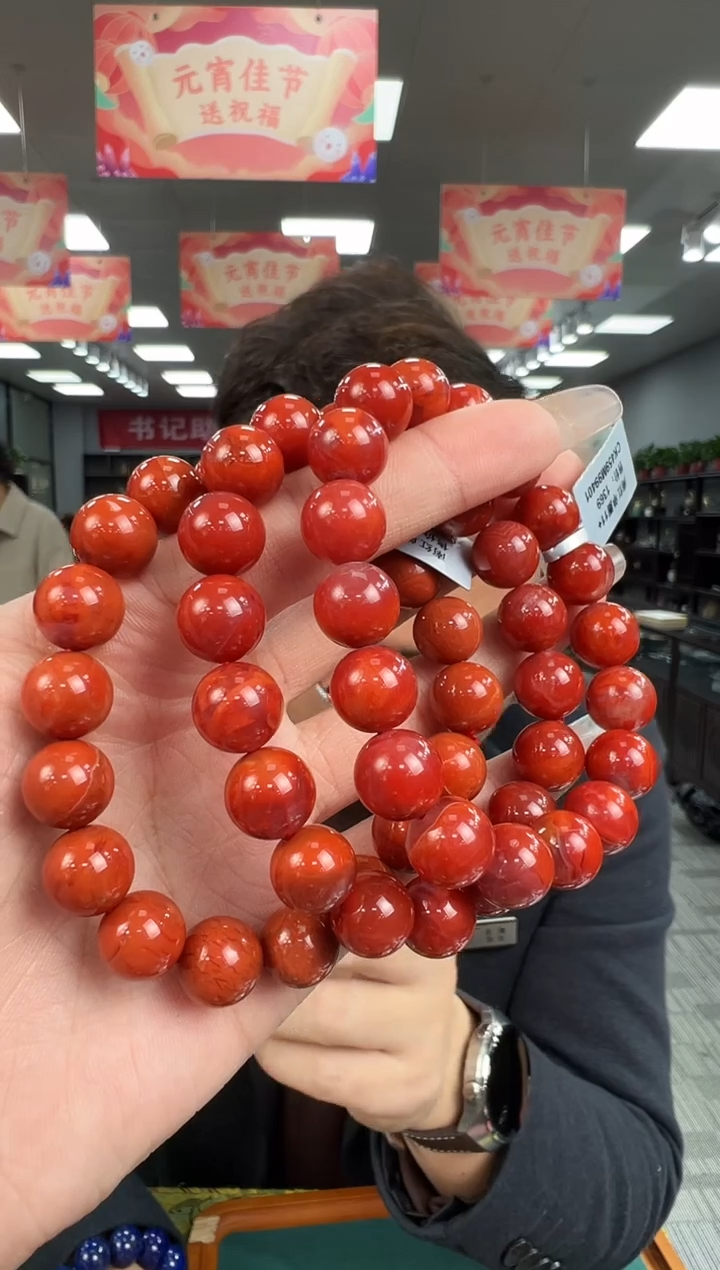 【闪购商品】南红玛瑙手链未镶嵌B74  ck459约11mm多样性发一