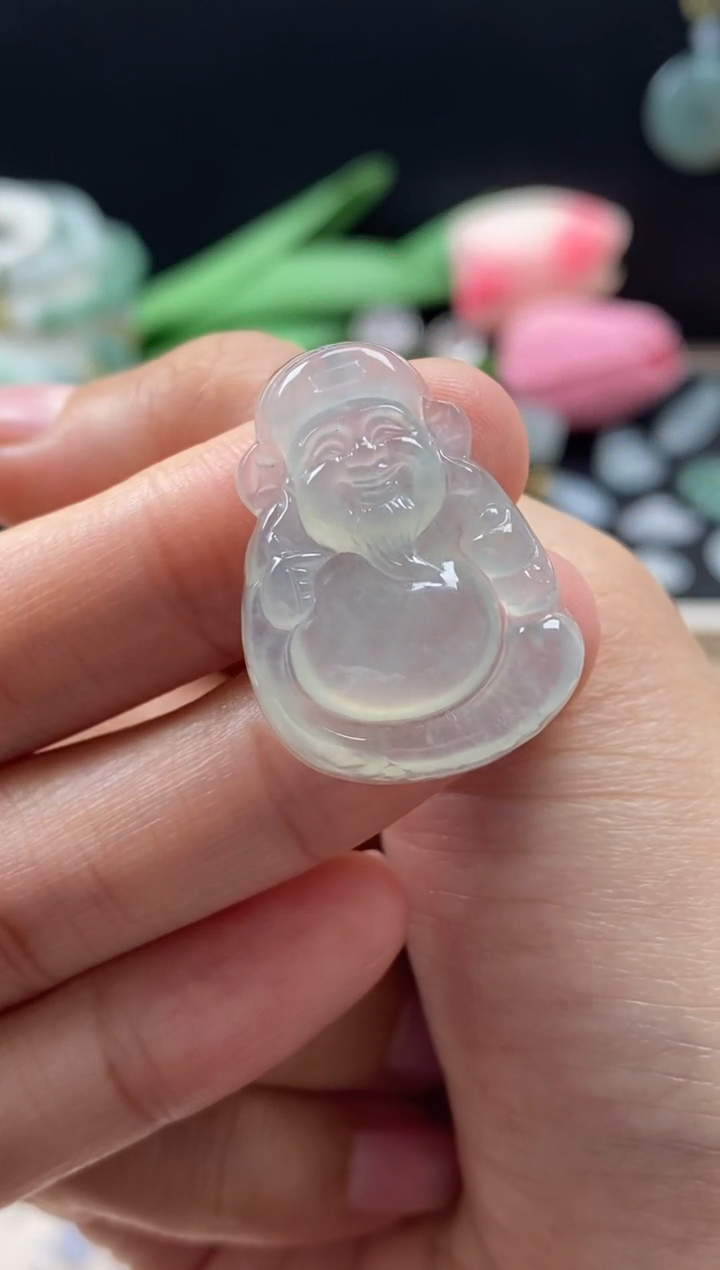 【闪购商品】翡翠颈饰未镶嵌翡翠冰晴财神