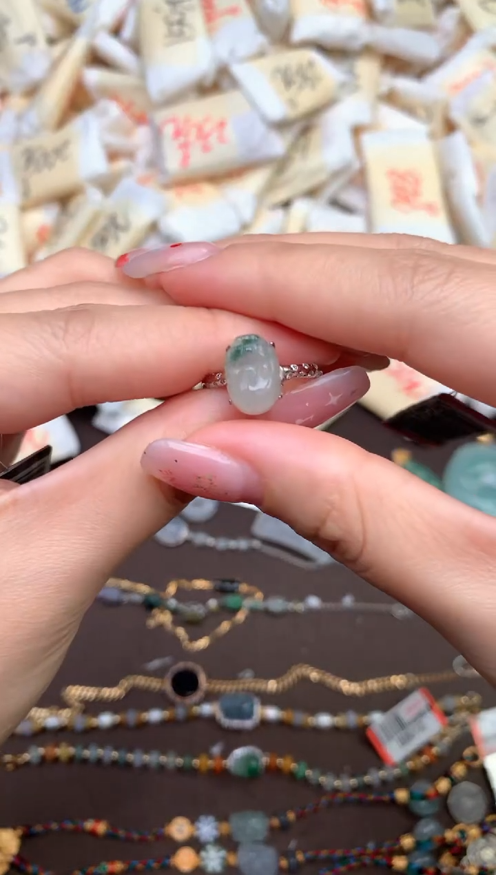 【闪购商品】翡翠戒指银S925镶嵌—