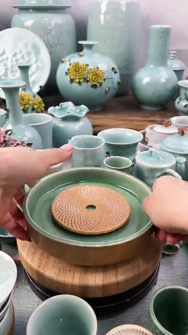 【闪购商品】特价 微瑕 慧仙青瓷