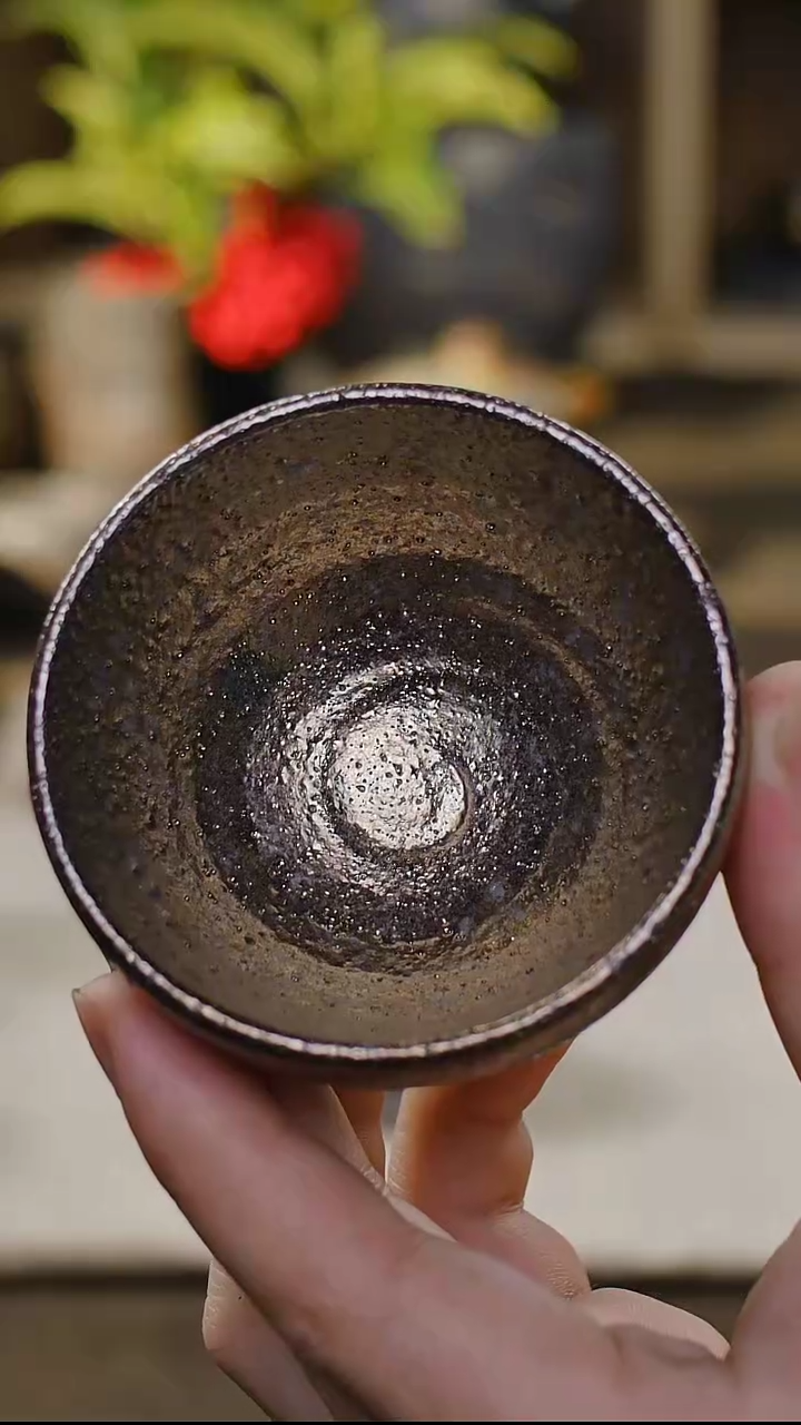 【闪购商品】明静砂器纯手作-------黑金主人杯