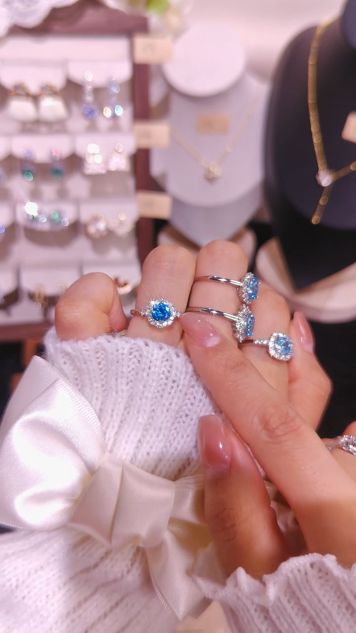 合金合成立方氧化锆戒指