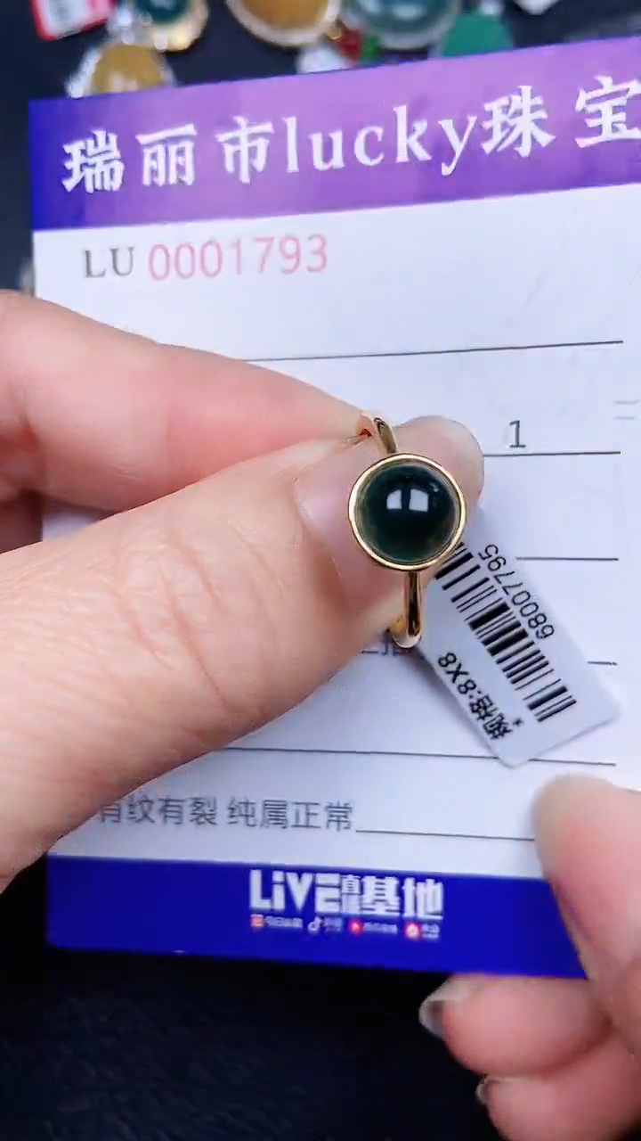 颈饰银S925镶嵌翡翠1793