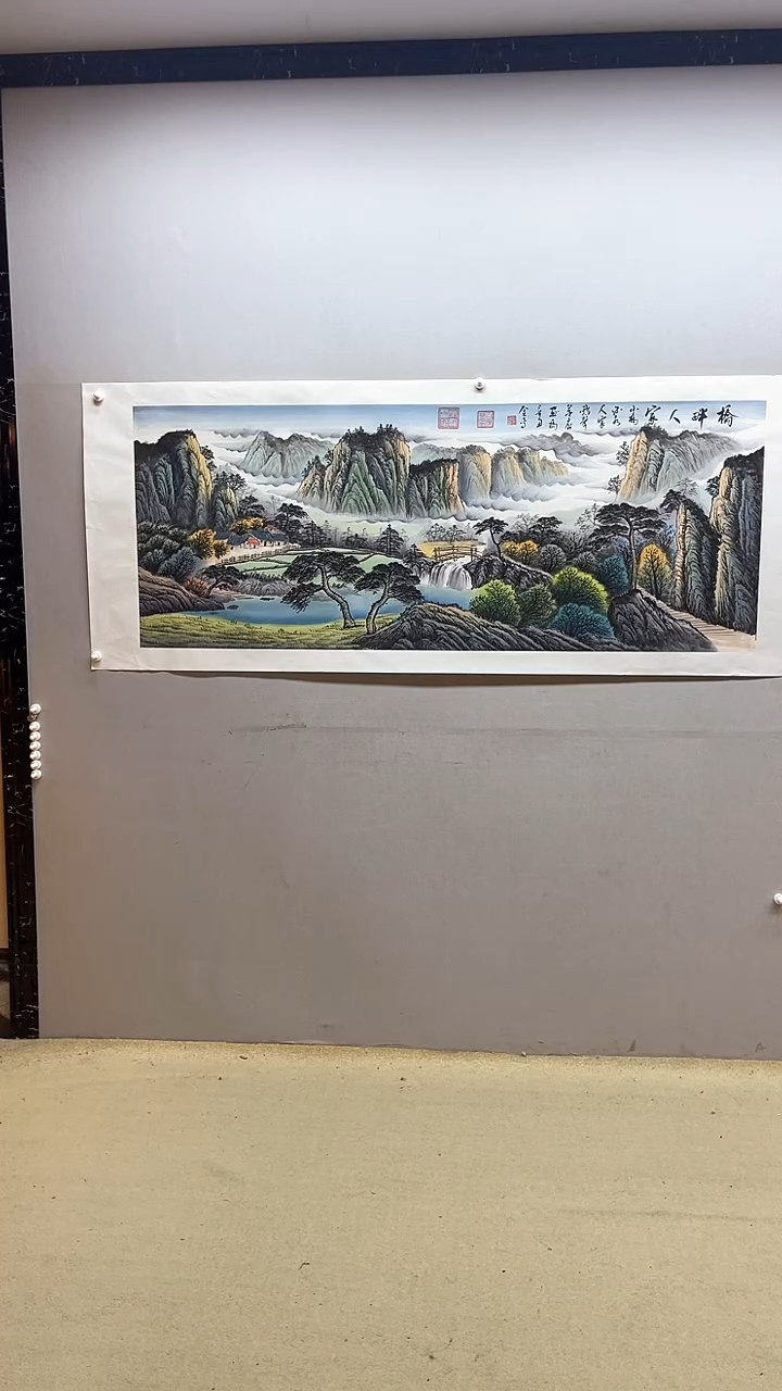 【闪购商品】国画张金专 桥畔人家