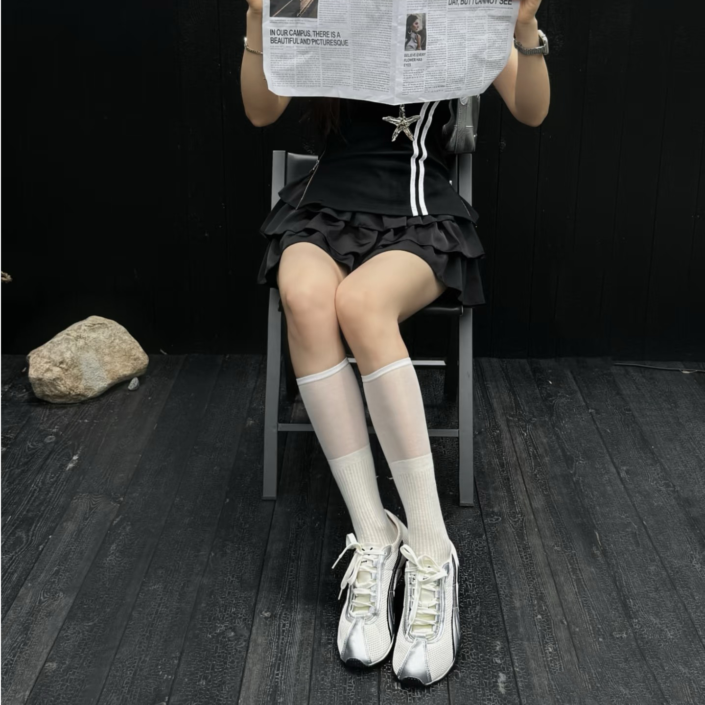 阮老板丨学院风INS风时尚套装薄款学生夏季多巴胺穿搭芭比风