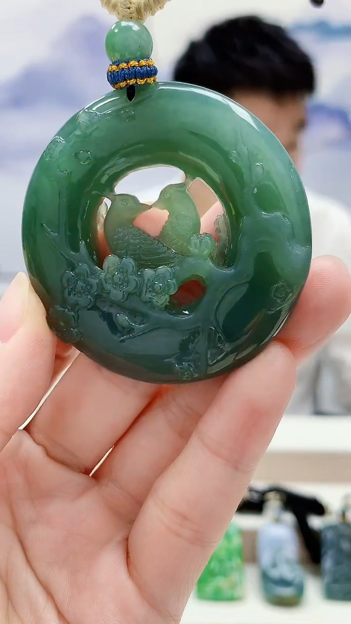 未镶嵌定制翡翠5028lr-毛货挂件22