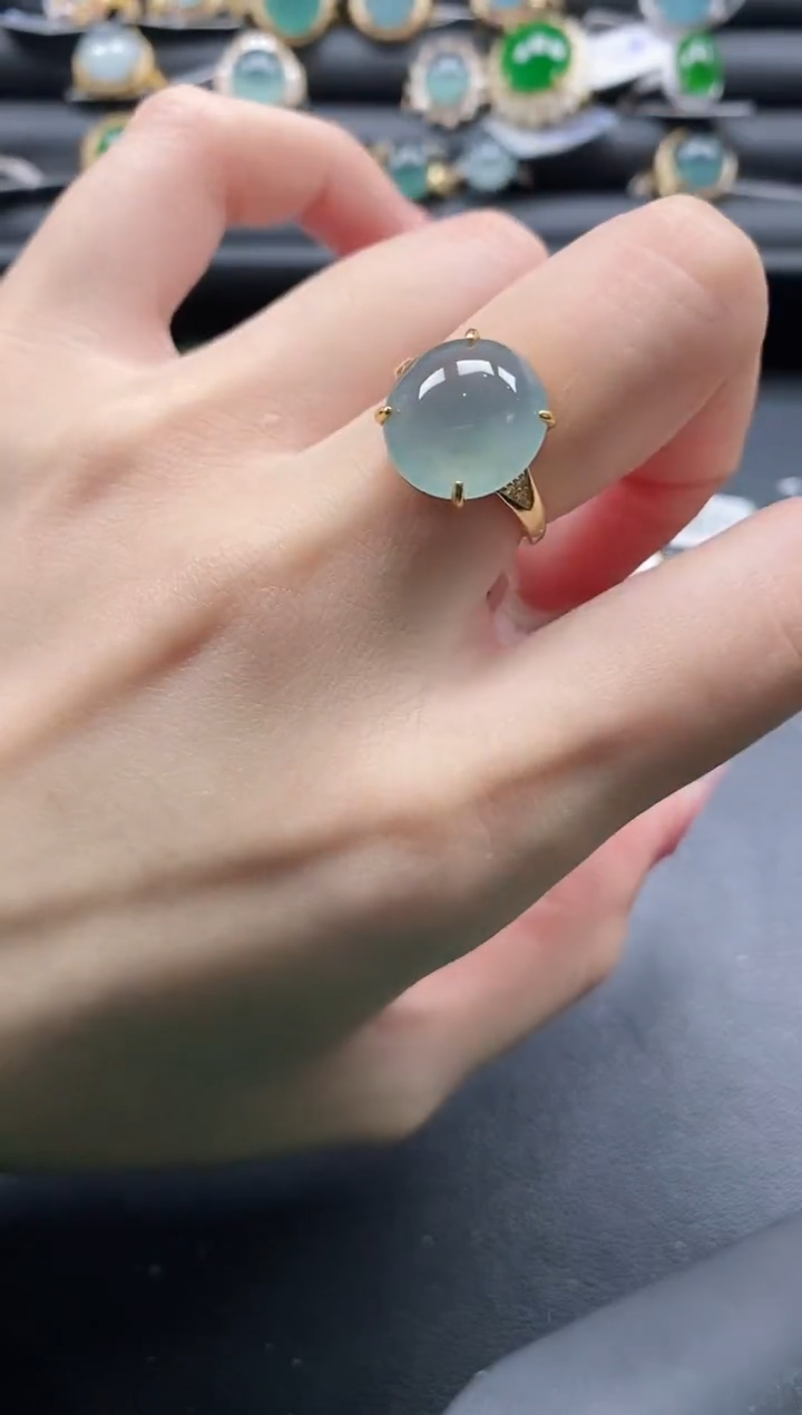 【闪购商品】翡翠戒指银S925镶嵌1111