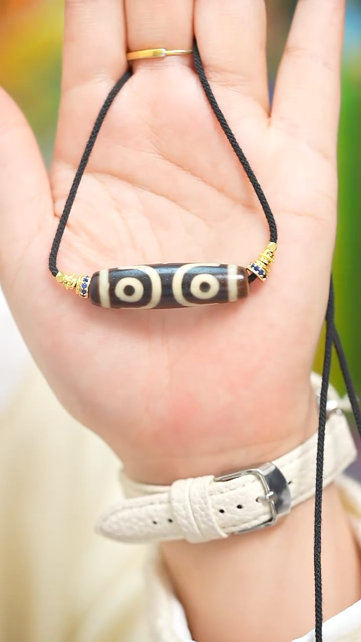 未镶嵌吊坠(赠链)玛瑙/玉髓新珠子吊坠3眼（多样性发货，发其一）