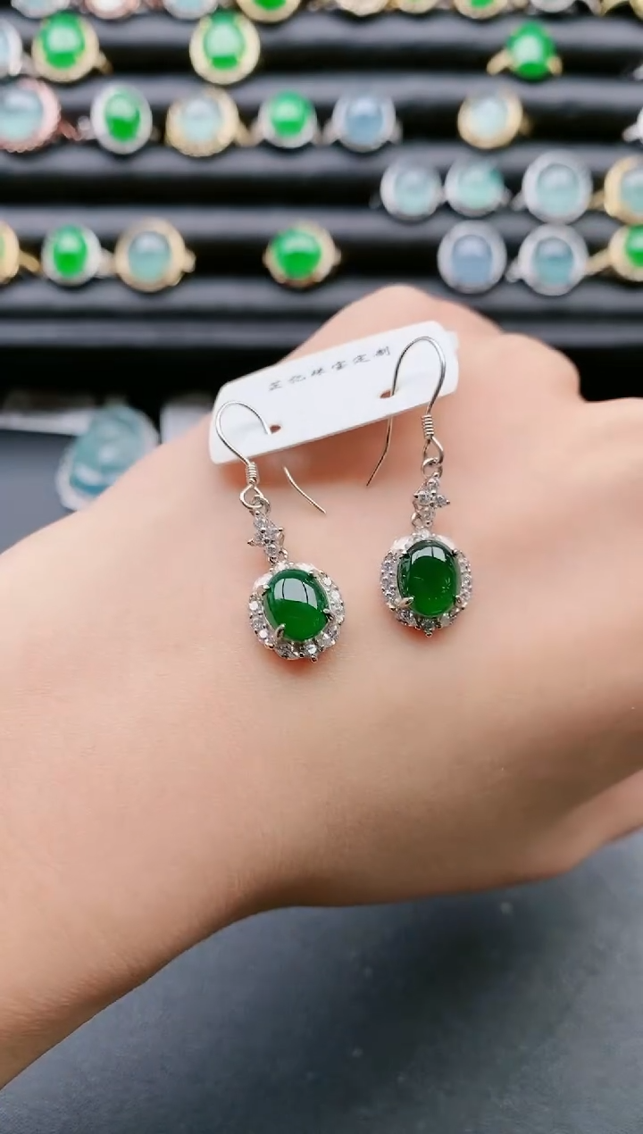 【闪购商品】翡翠戒指银S925镶嵌11111111