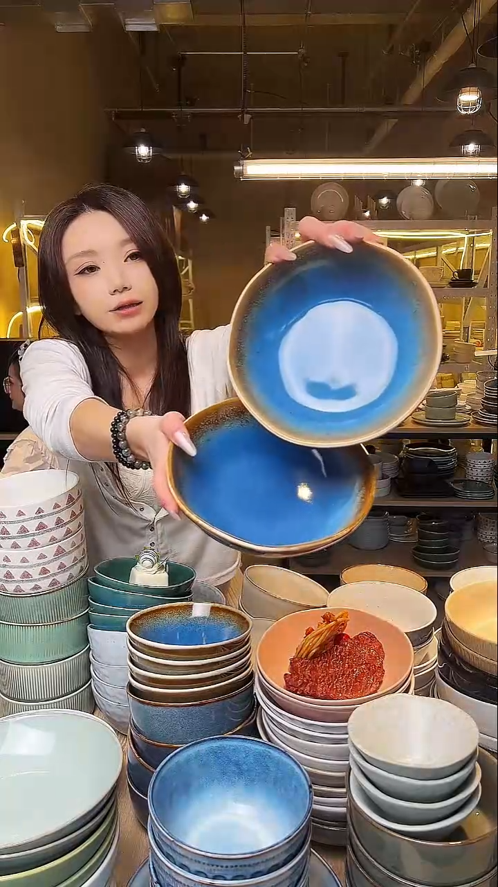 瓷24【瑕疵】外贸尾货窑变釉下彩