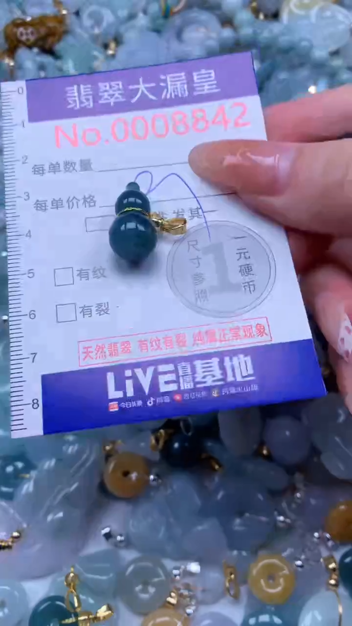 翡翠未镶嵌吊坠(不含链)8842