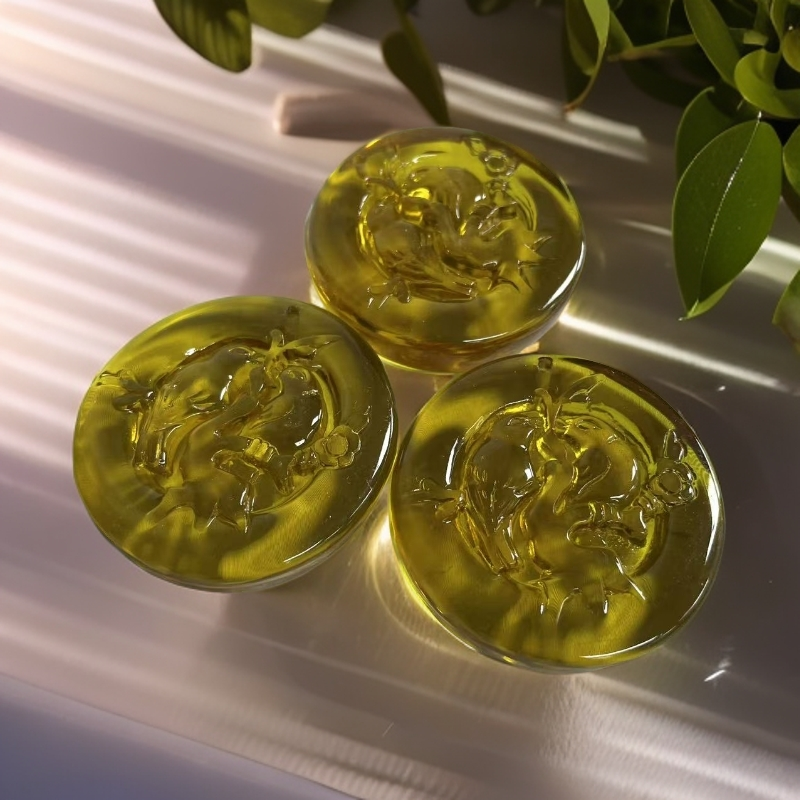 【大喜儿】虎魄圆牌吊坠-QW1895多样性发一