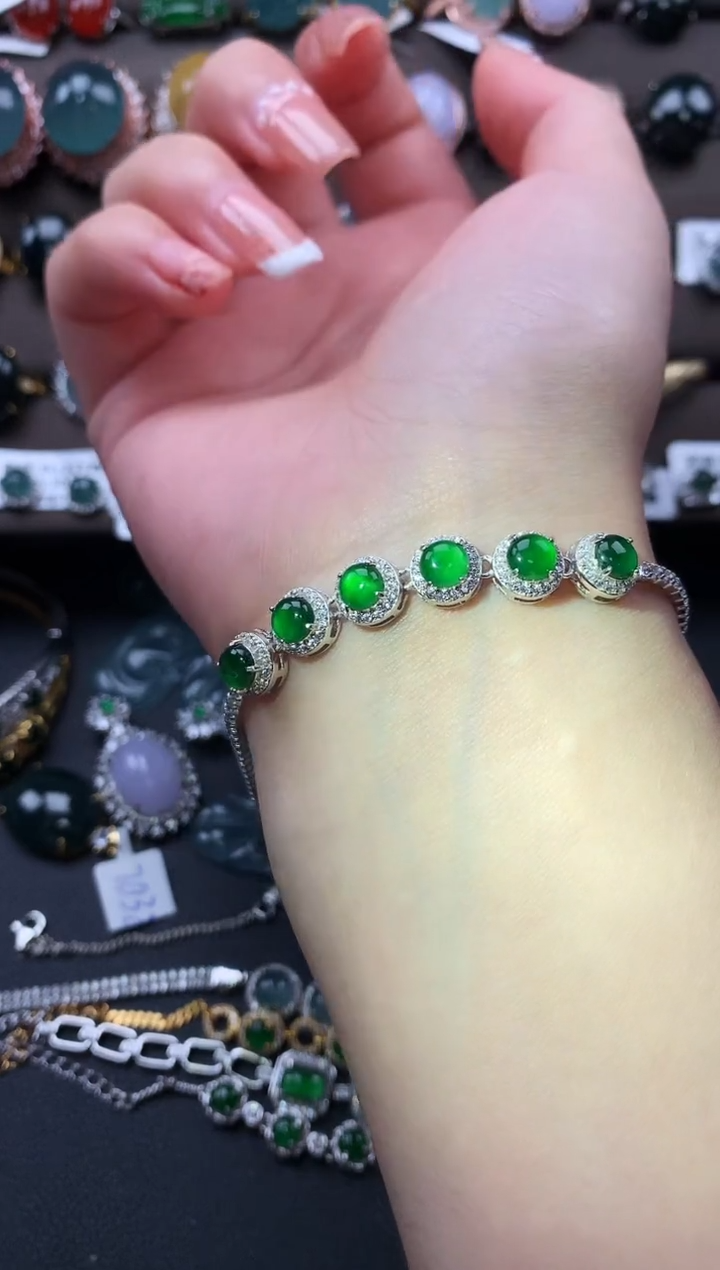 【闪购商品】翡翠戒指银S925镶嵌512412