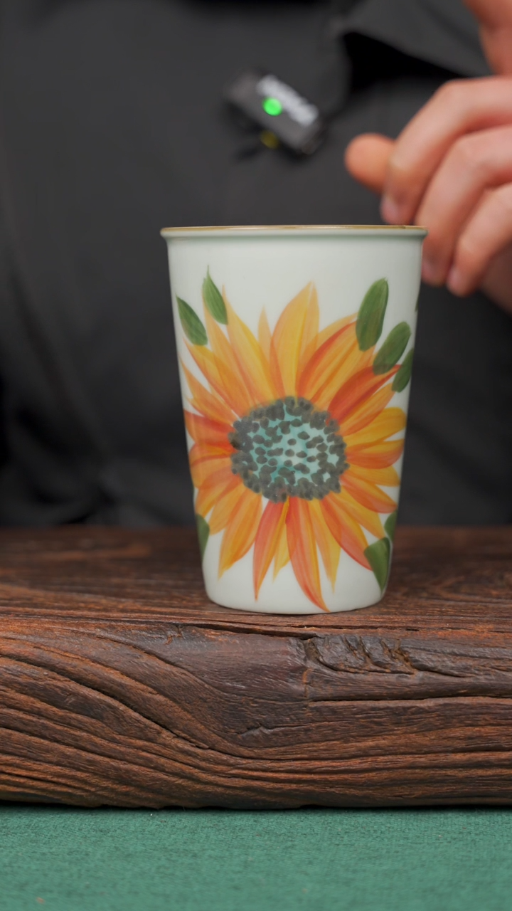 【闪购商品】瓷片35景德镇杯釉下手工手绘瓷器