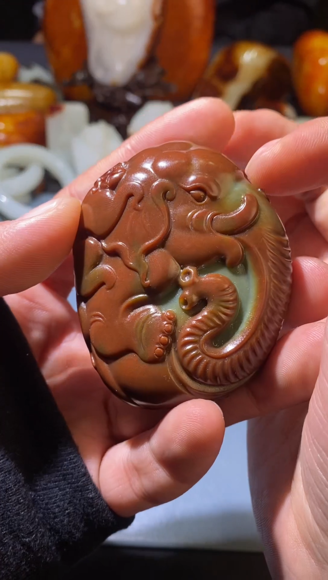 未镶嵌和田玉把件锦****…和田玉