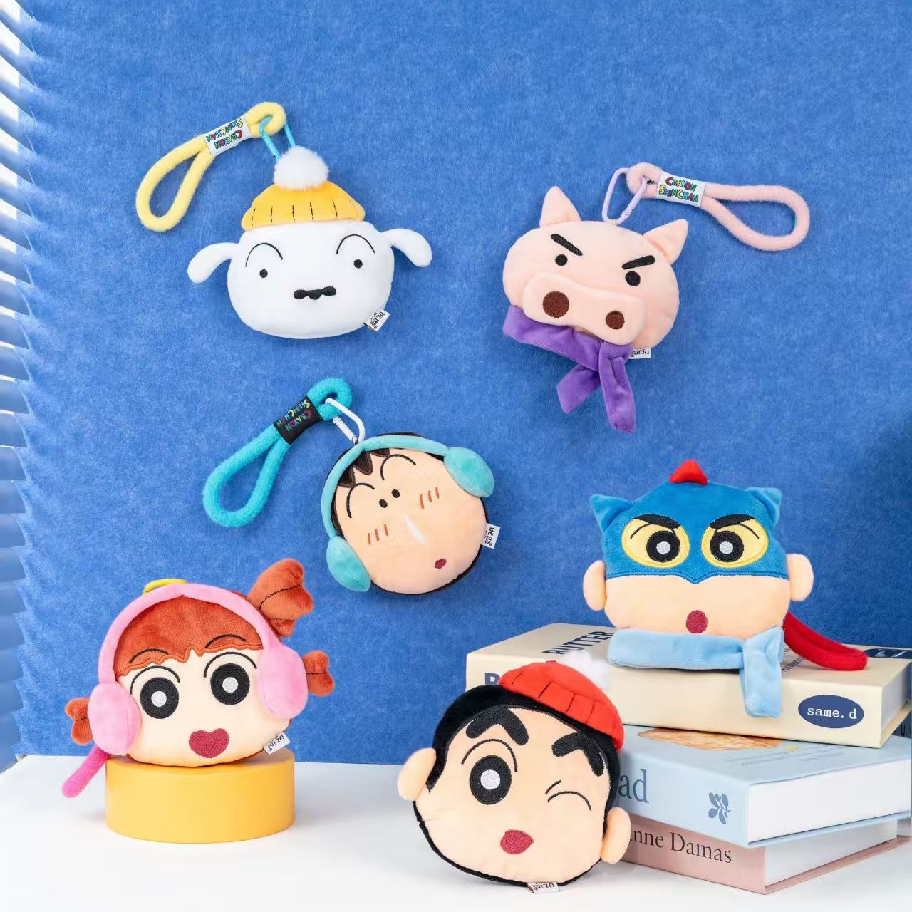 蜡笔小新冬日零钱包/出街系列1+1挂偶/经典回忆/baby搪胶