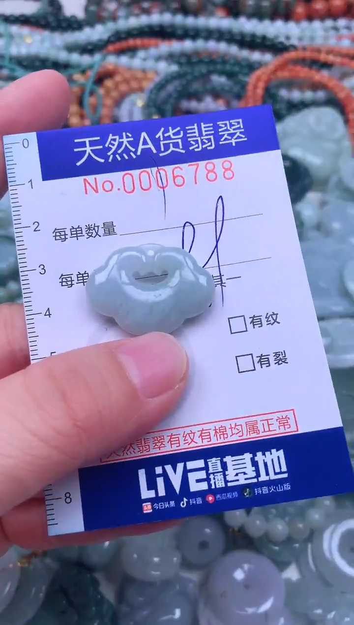 颈饰未镶嵌翡翠天然翡翠