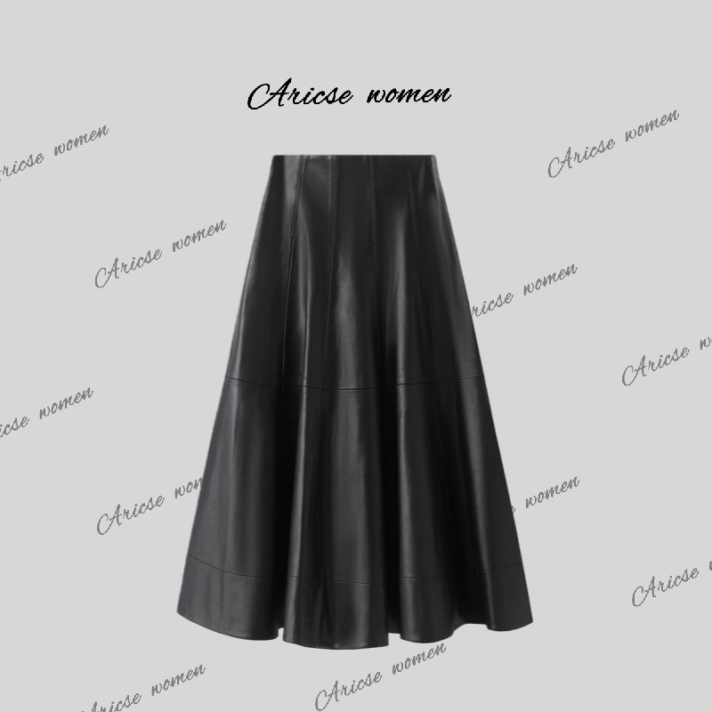 【艾家商场】女装2025冬季新款时尚休闲高腰简约半身裙4117