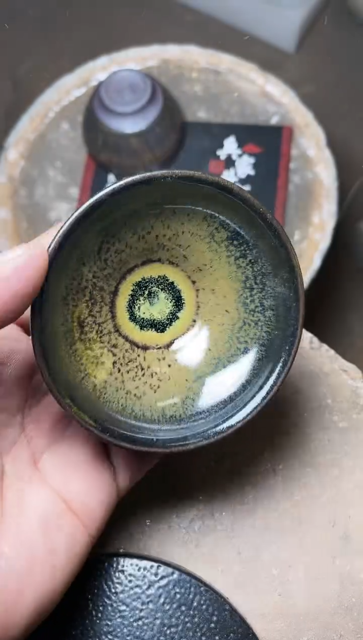 【闪购商品】茶盏135叶紫建盏叶紫