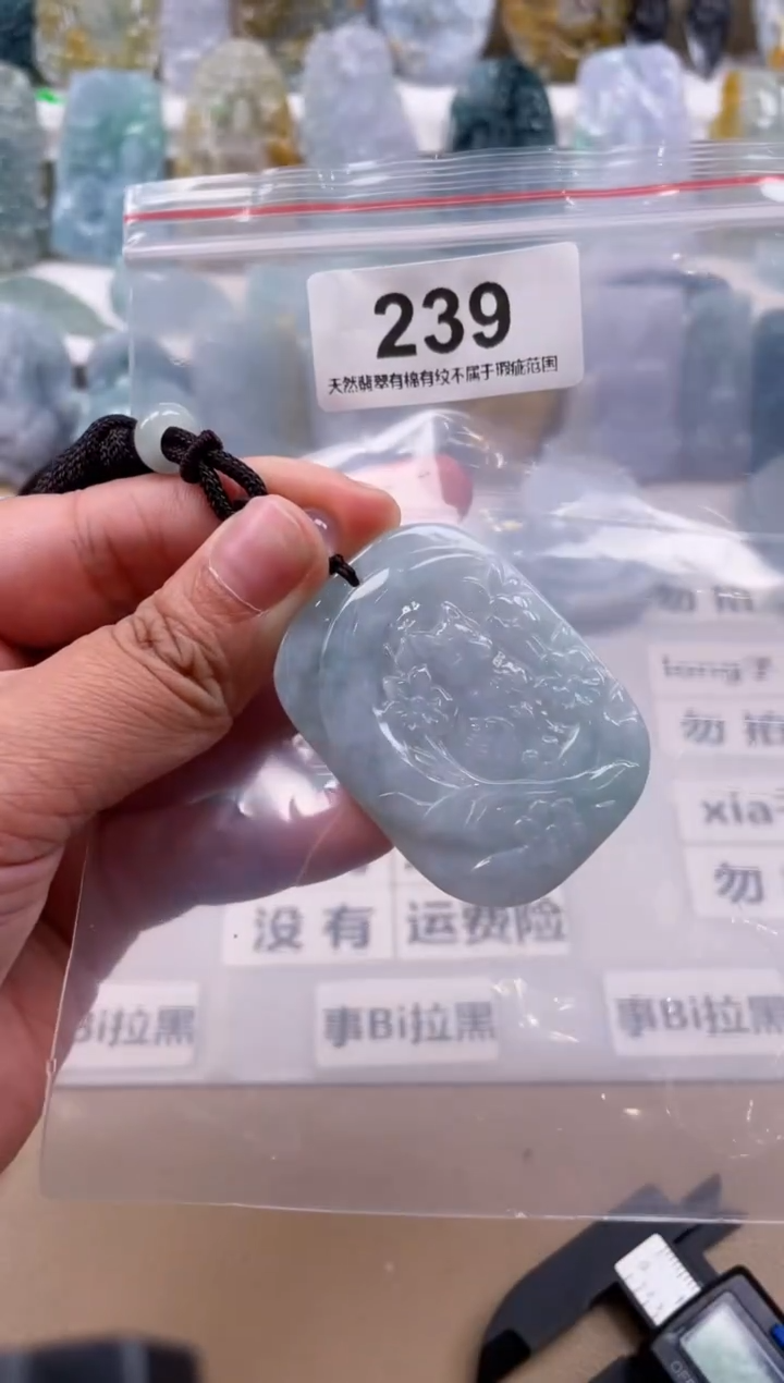【闪购商品】翡翠颈饰未镶嵌天然缅甸A货翡翠239