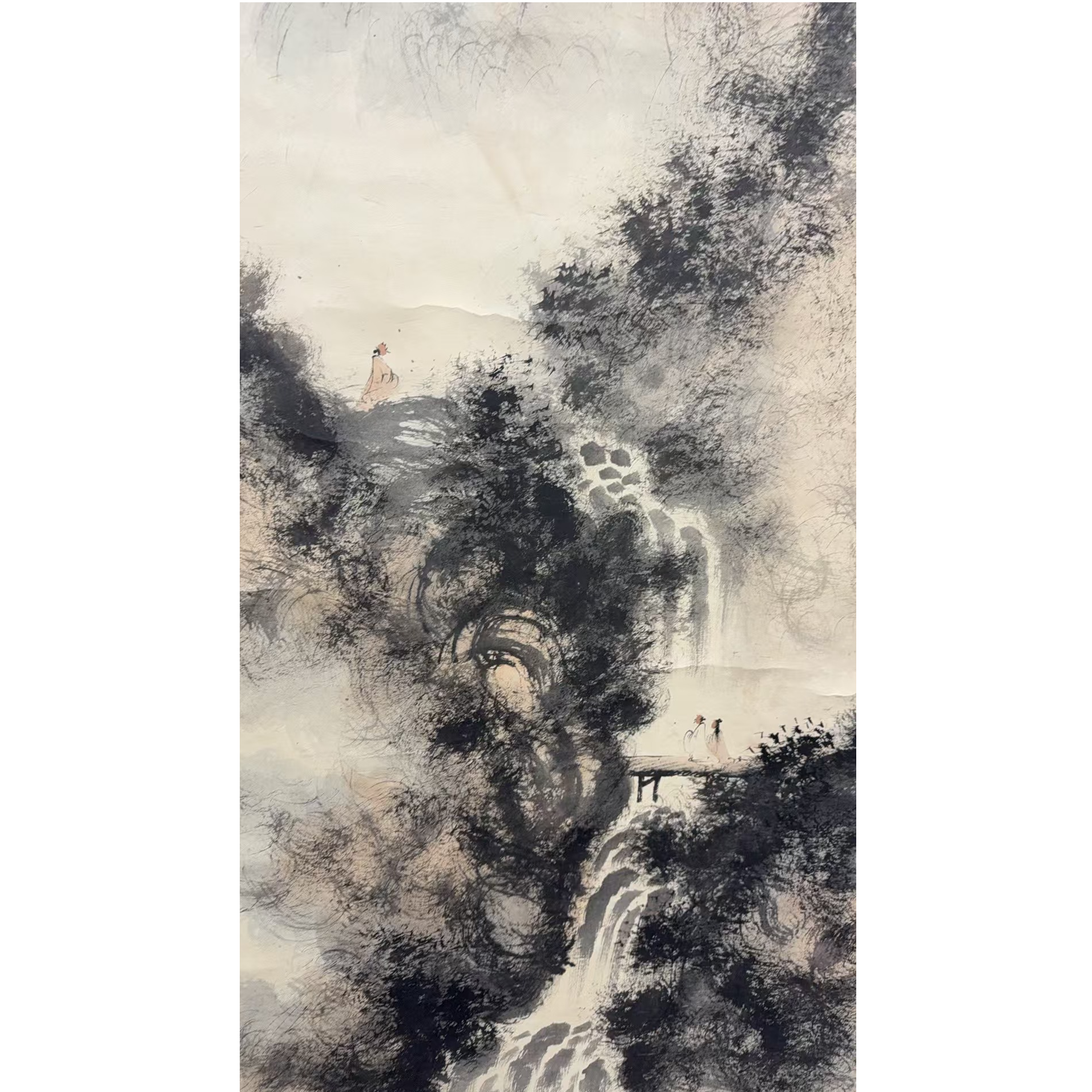 傅老款 山水立轴 96 98 8.4平尺