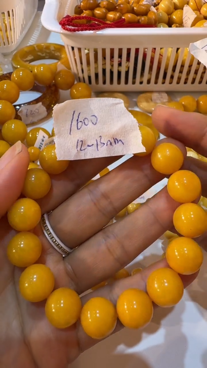 【闪购商品】蜜蜡手链未镶嵌手串  12-13MM