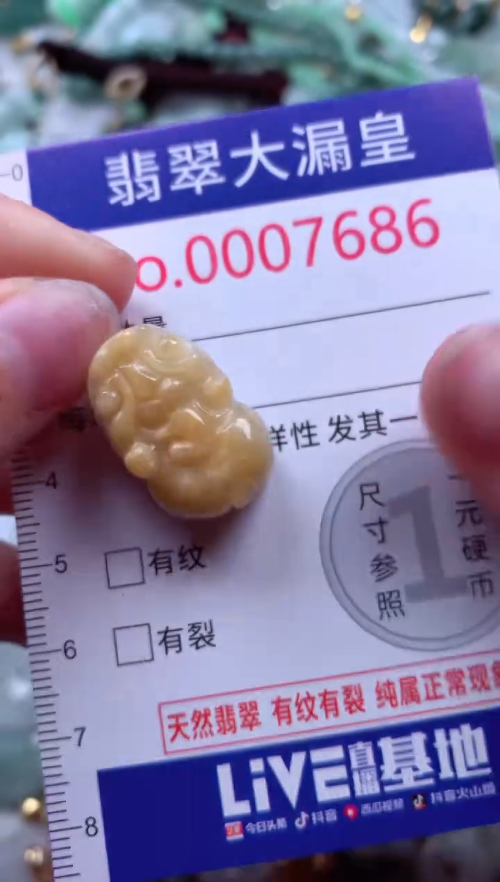 吊坠(不含链)未镶嵌翡翠7686