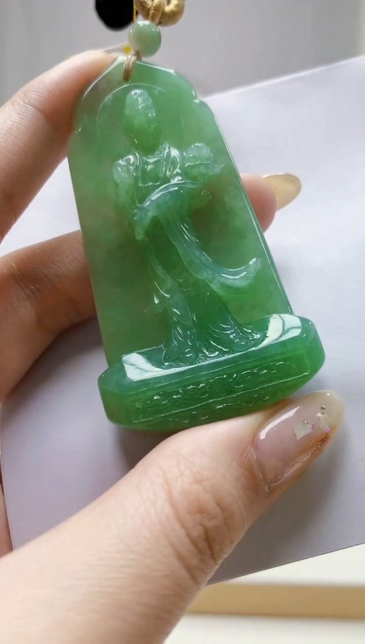 未镶嵌定制翡翠3099jw-毛货挂件58