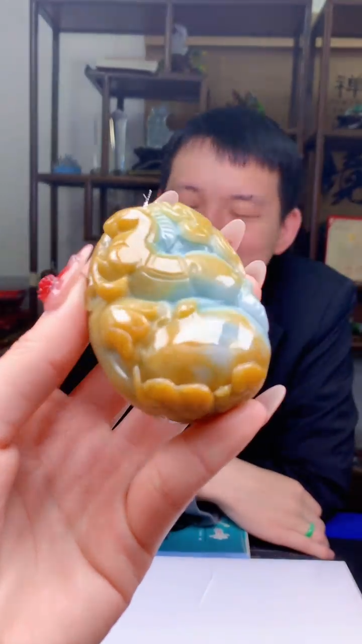 【闪购商品】定制翡翠未镶嵌1044ry-毛货挂件21