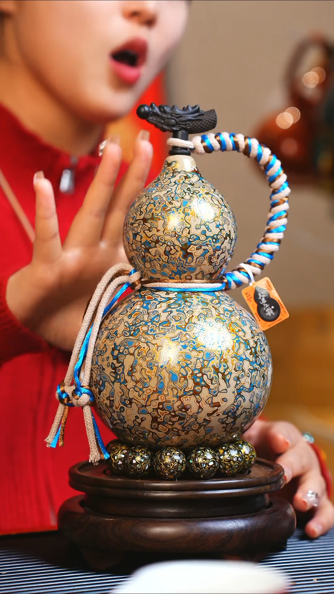 【闪购商品】JP107大师姐臻选非遗大漆酒葫芦