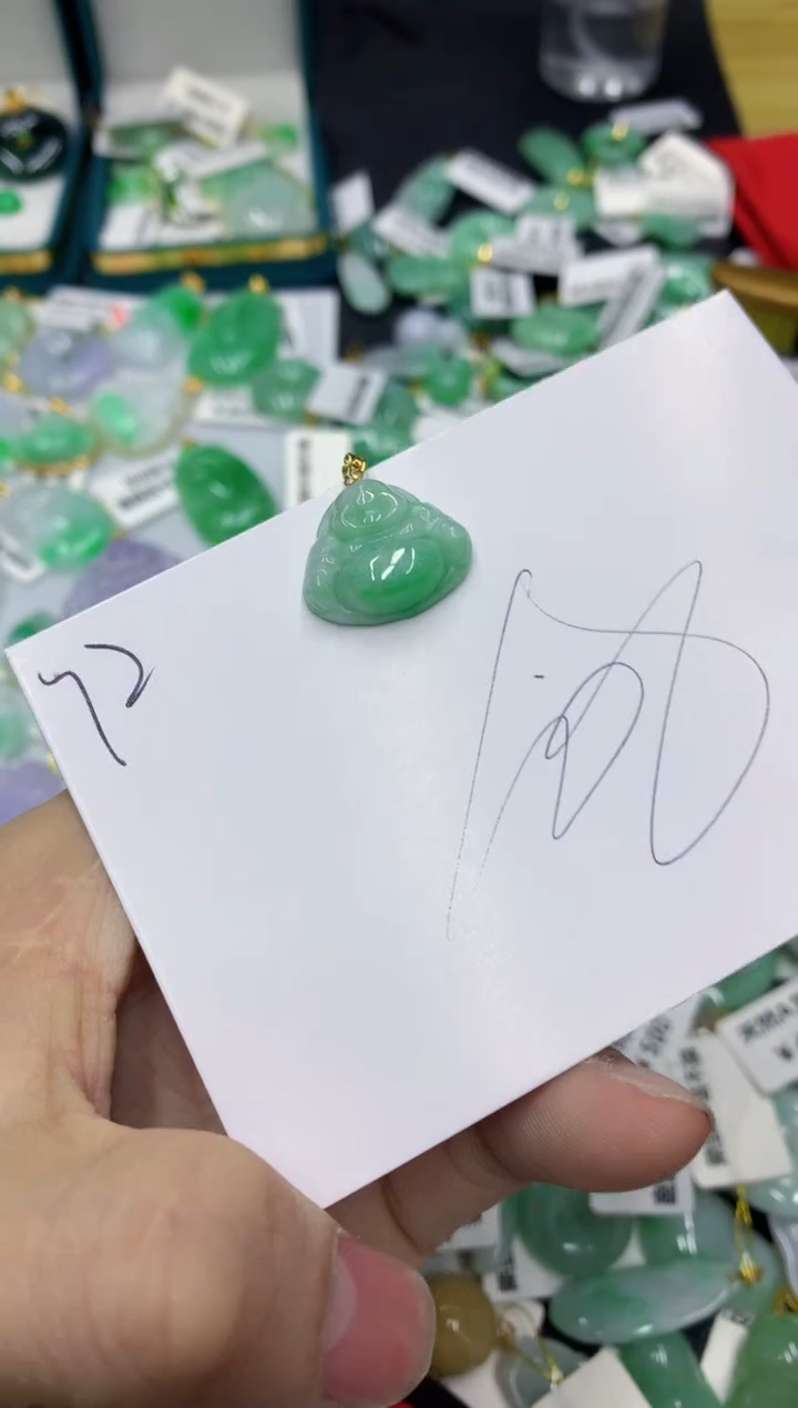 【闪购商品】翡翠颈饰18K金镶嵌1111111111