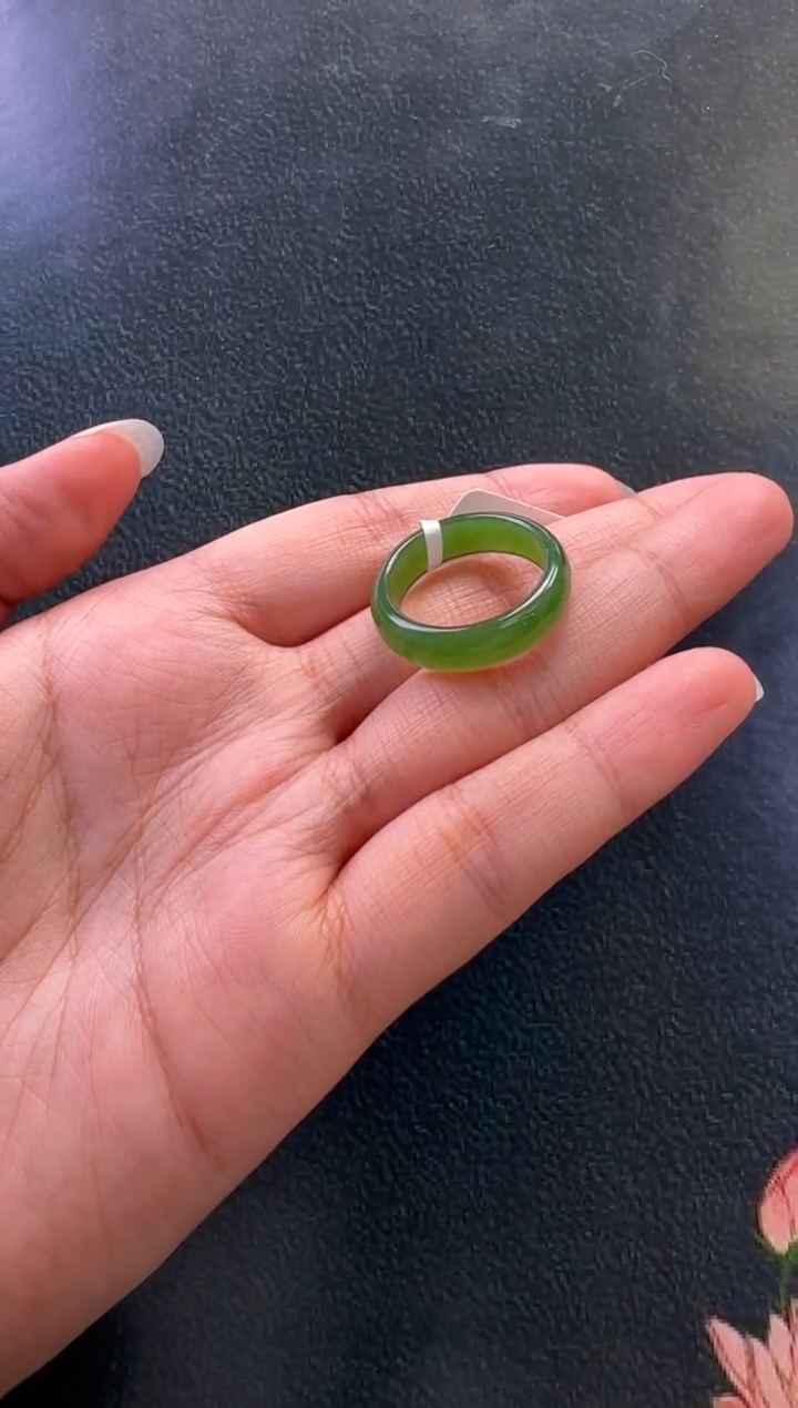 和田玉未镶嵌戒指戒指