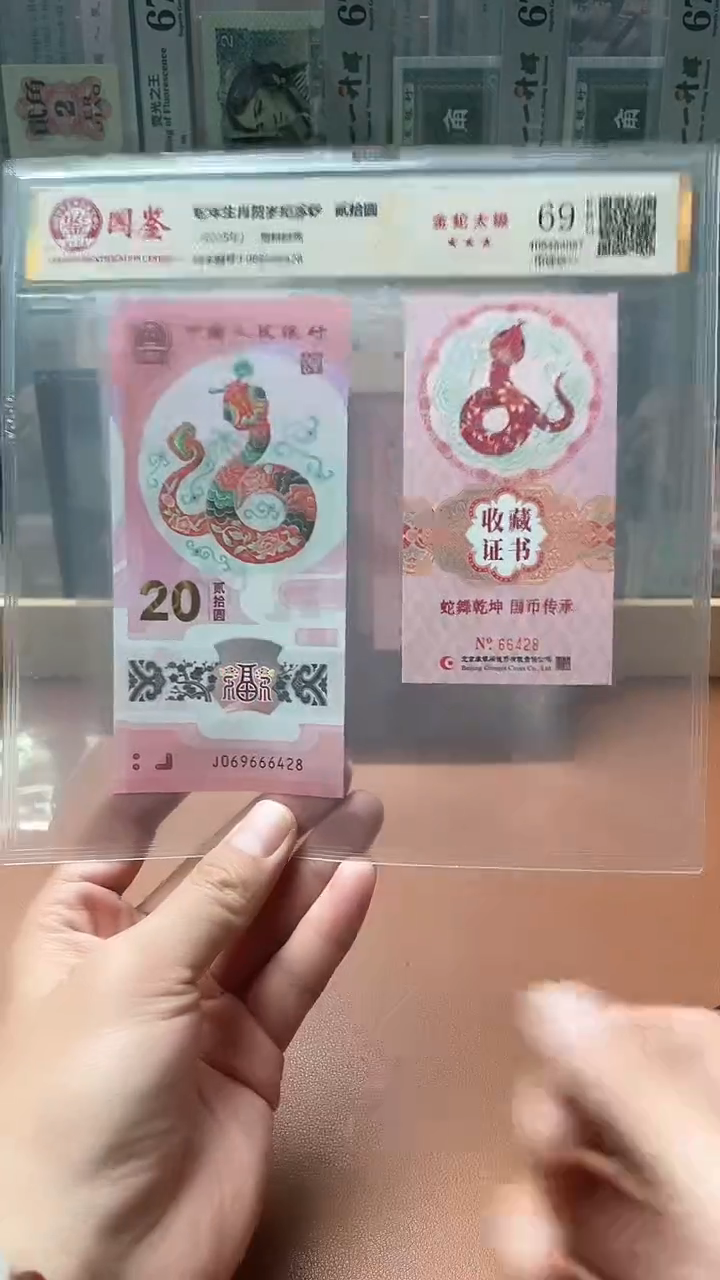 【闪购商品】塑料蛇钞币证合一069666头带4尾8不挑