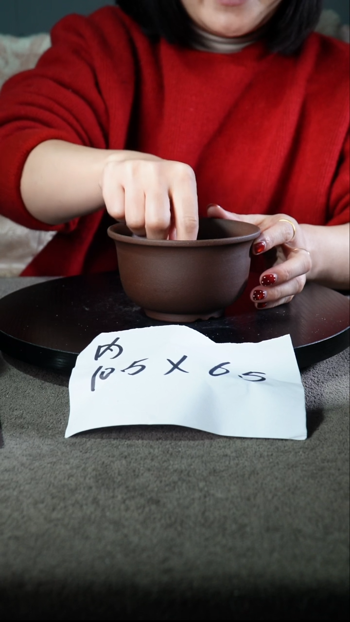 宜兴紫砂花盆小盆