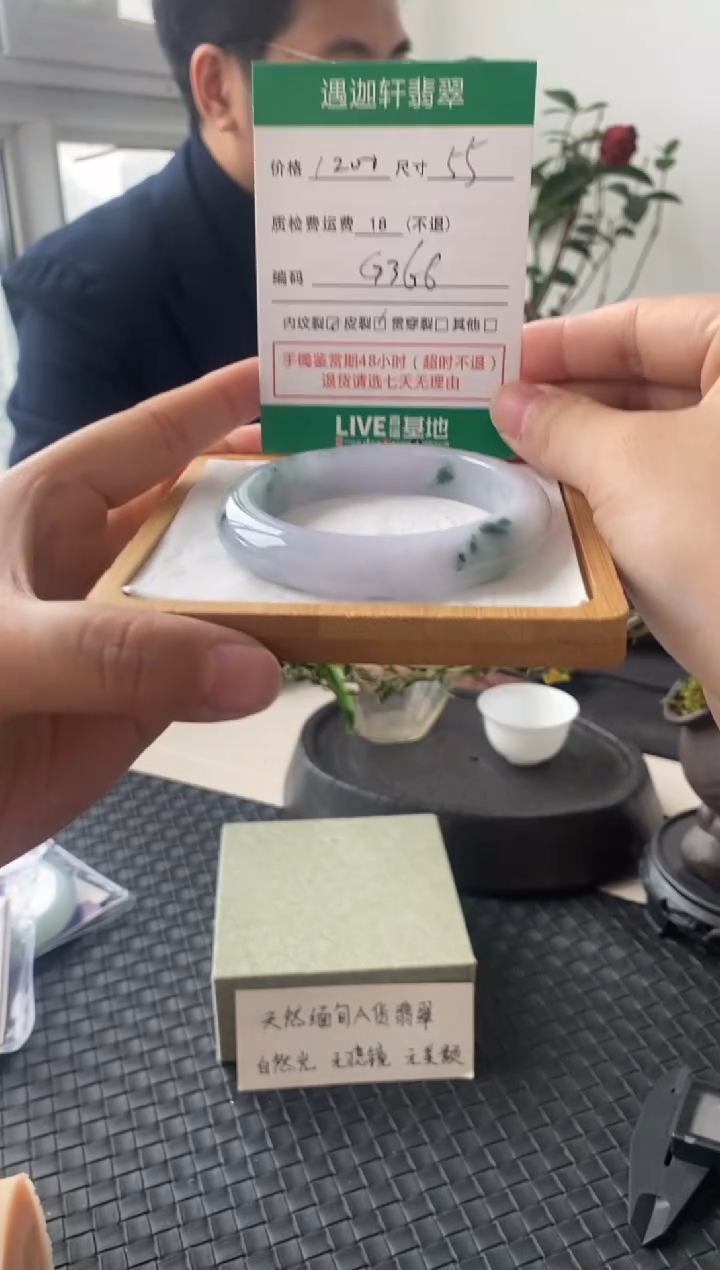 未镶嵌手镯翡翠G366 圈口55