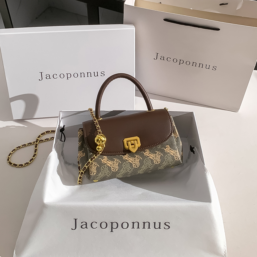 【雅各邦】真皮多隔层信封包女2024新款休闲小众感通勤手提斜挎