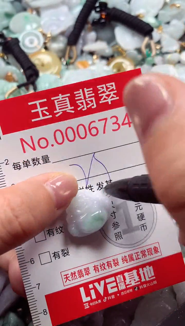 吊坠(不含链)未镶嵌翡翠6734