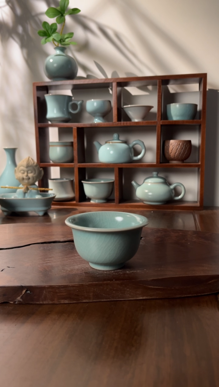 【闪购商品】杯清凉寺仿古釉色压手杯