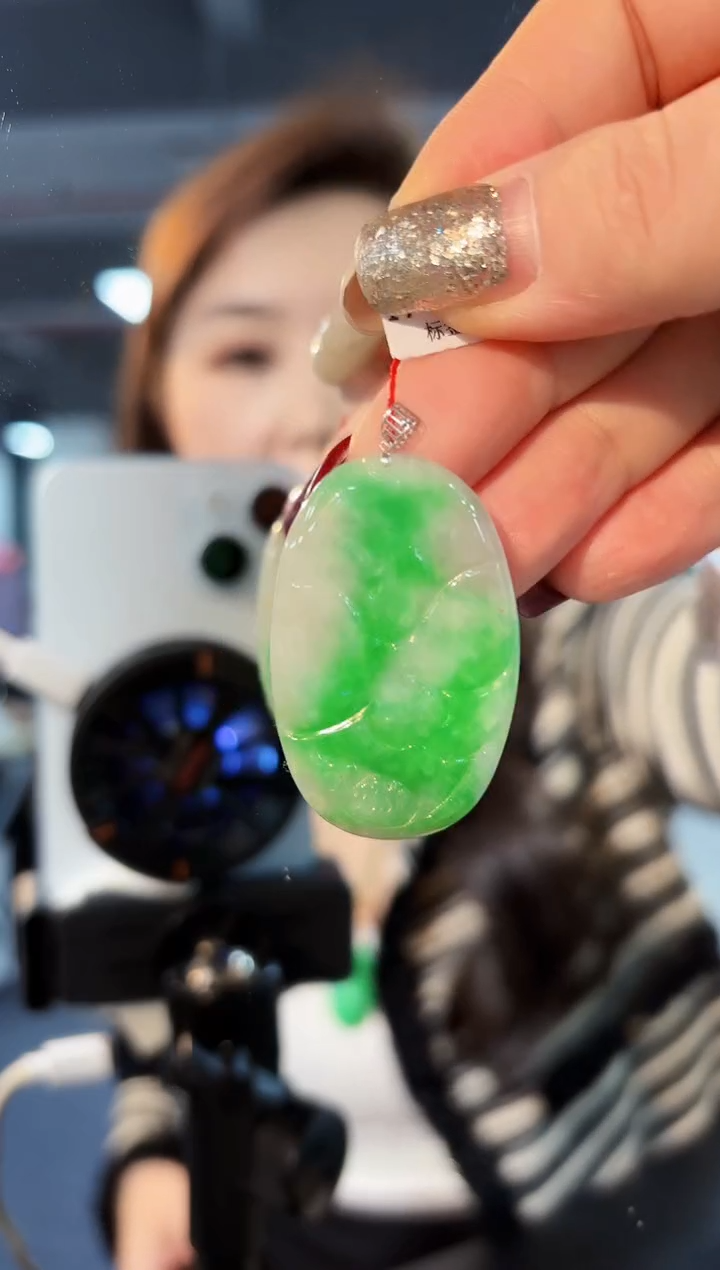 【闪购商品】翡翠颈饰18K金镶嵌缅料A货/支持复检/一件