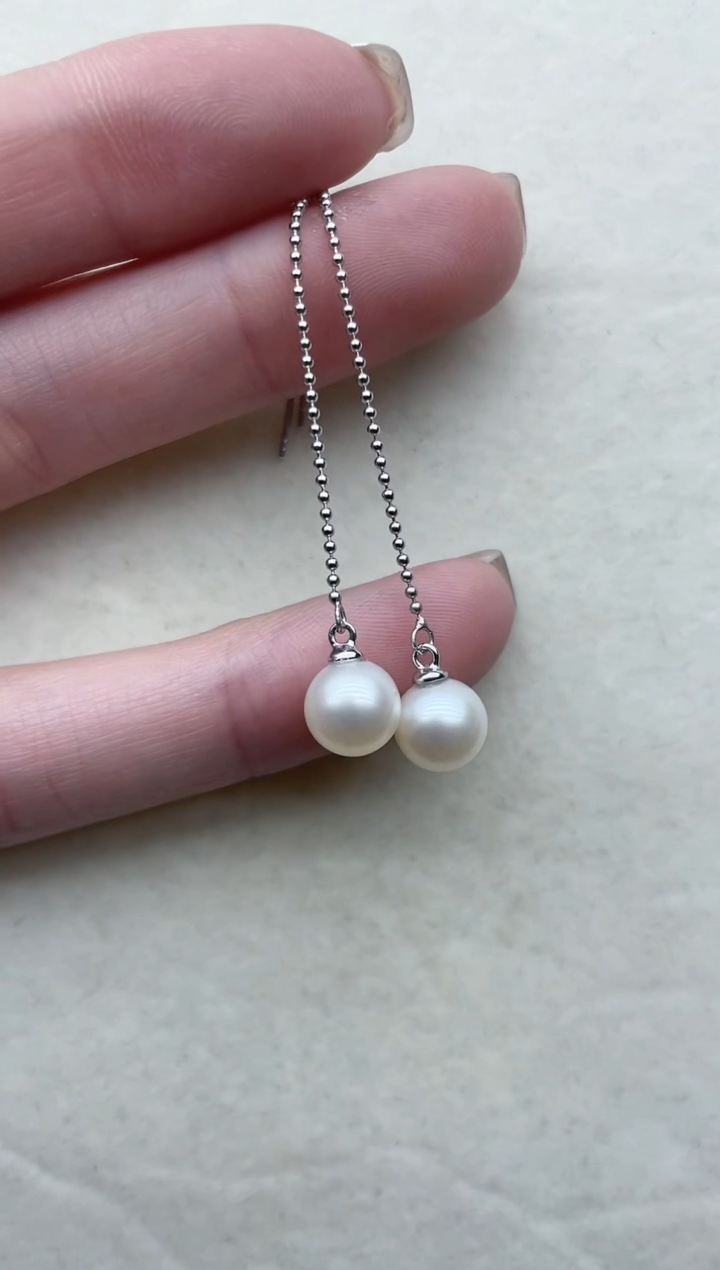 【闪购商品】淡水珍珠耳饰银S925镶嵌139