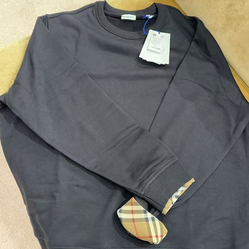 BURBERRY/博柏利巴宝莉 男款 袖子格纹 卫衣