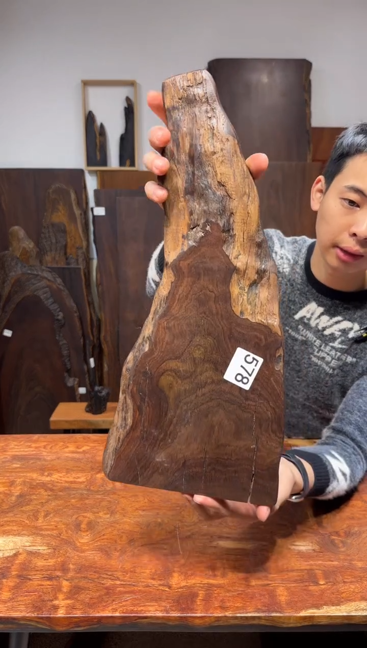 风车木（黑檀木）尺寸46*20*2编号578