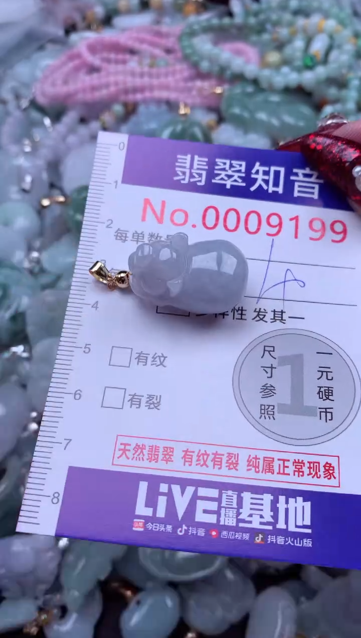 吊坠(不含链)未镶嵌翡翠9199