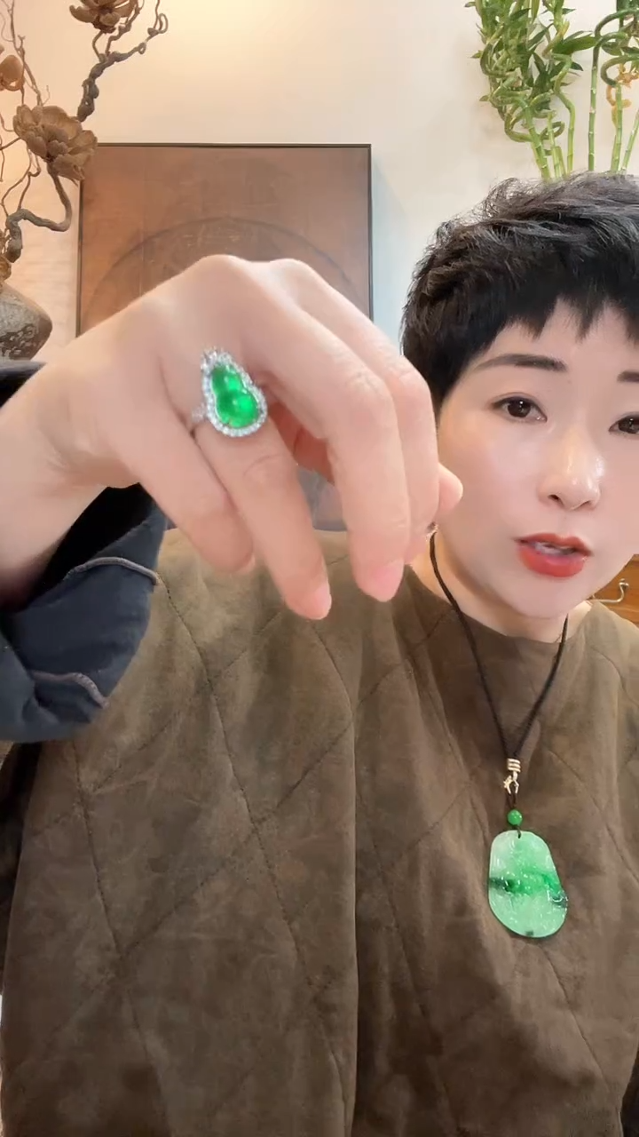 合金戒指翡翠378