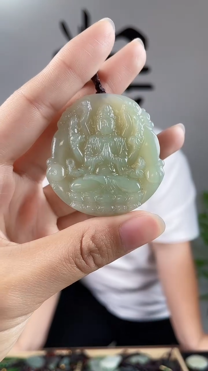 和田玉未镶嵌颈饰拍一发一，多样性发货