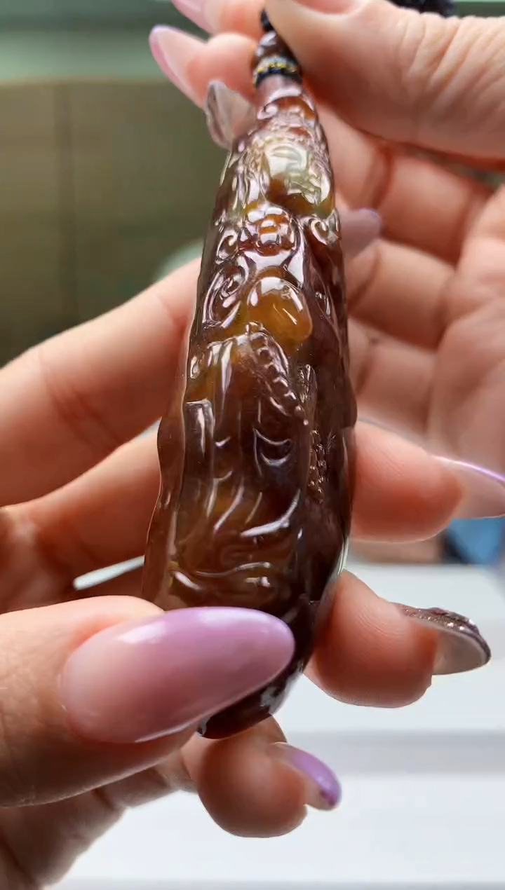 【闪购商品】定制翡翠未镶嵌5028ty-毛货挂件275