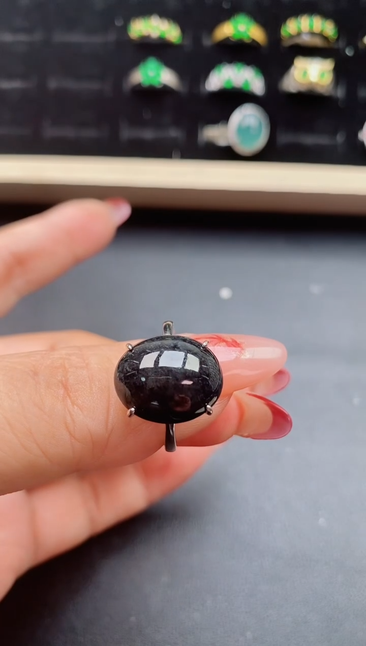 【闪购商品】翡翠戒指银S925镶嵌312321